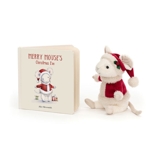 Jellycat Merry Mouse & Book Bundle