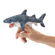 Load image into Gallery viewer, Folkmanis Mini Shark Finger Puppet
