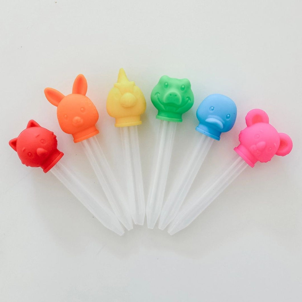 Curious Columbus Silicone Craft Droppers - Aussie Animal