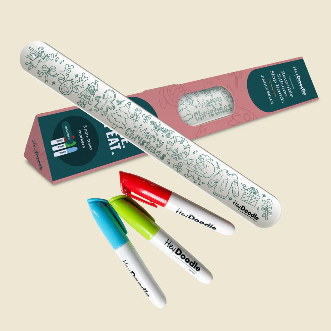 Sketchband Reusable Colouring & Doodle Slap Bracelet - Jingle Bells