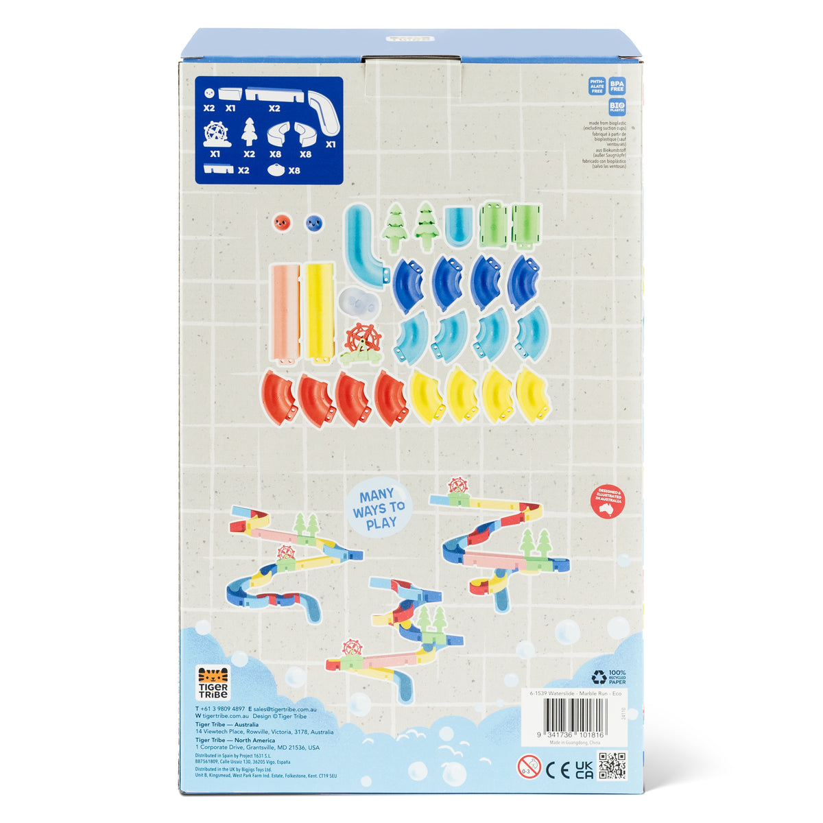 Tiger Tribe Waterslide Marble Run Eco