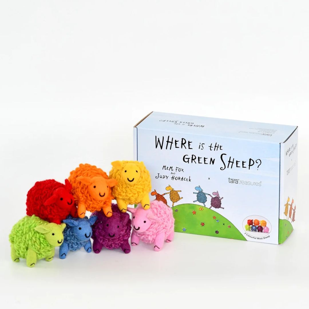 Tara Treasures 7pc Where Is The Green Sheep? Play Set