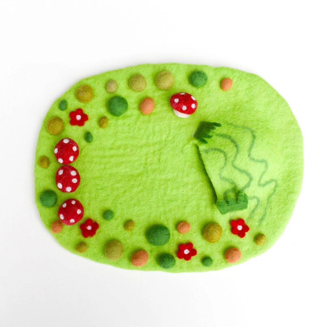Tara Treasures Fairy Toadstool Garden Play Mat Playscape