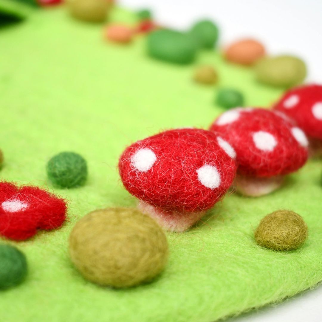 Tara Treasures Fairy Toadstool Garden Play Mat Playscape
