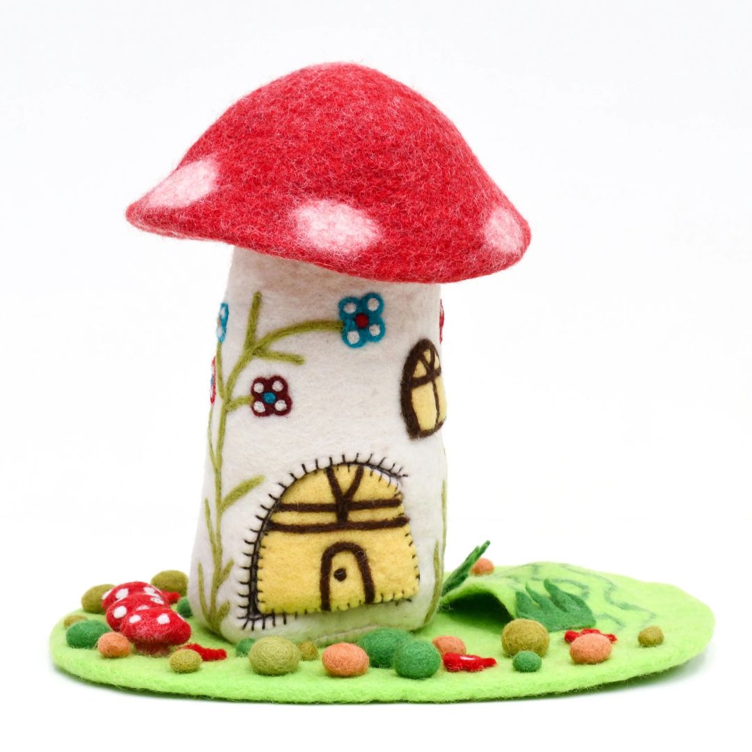 Tara Treasures Fairy Toadstool Garden Play Mat Playscape