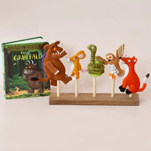 Load image into Gallery viewer, Tara Treasures The Gruffalo Finger Puppets Set ** PRE-ORDER September **
