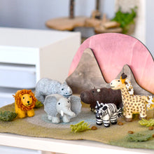 Load image into Gallery viewer, Tara Treasures Large Safari Play Mat Playscape
