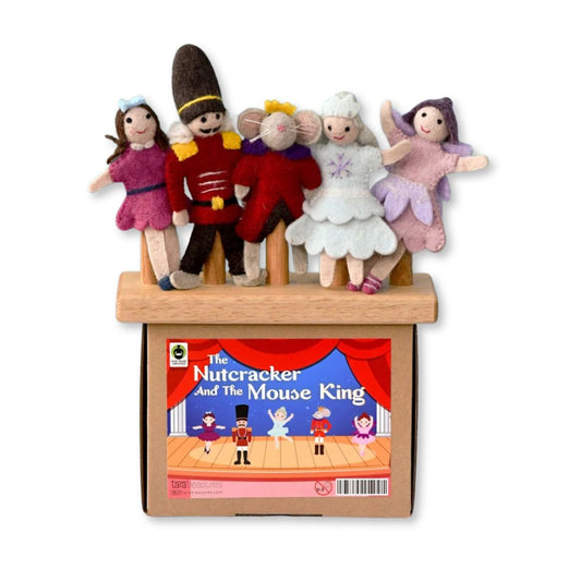 Tara Treasures Nutcracker and the Mouse King Finger Puppet Set