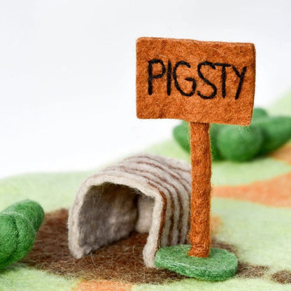 Tara Treasures Large Shaun The Sheep - Mossy Bottom Farm Play Mat