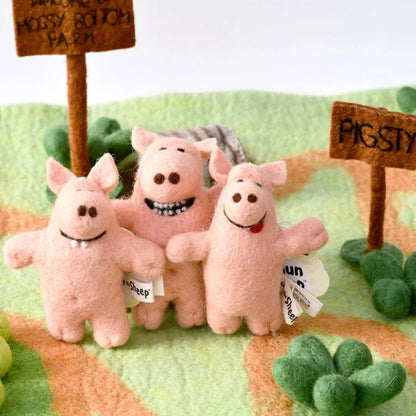 Tara Treasures Shaun The Sheep - Naughty Pigs (Set of 3)