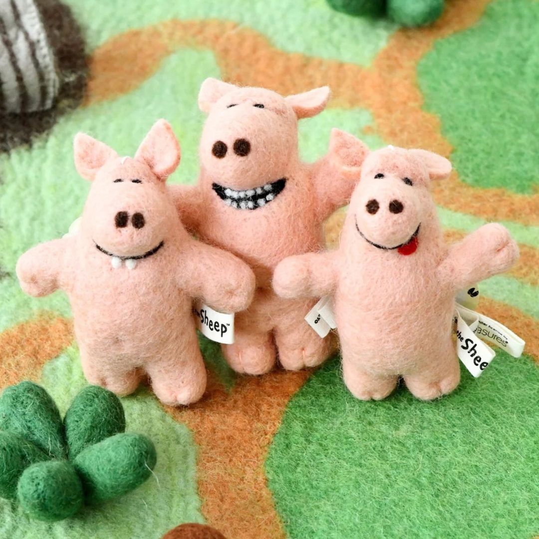 Tara Treasures Shaun The Sheep - Naughty Pigs (Set of 3)