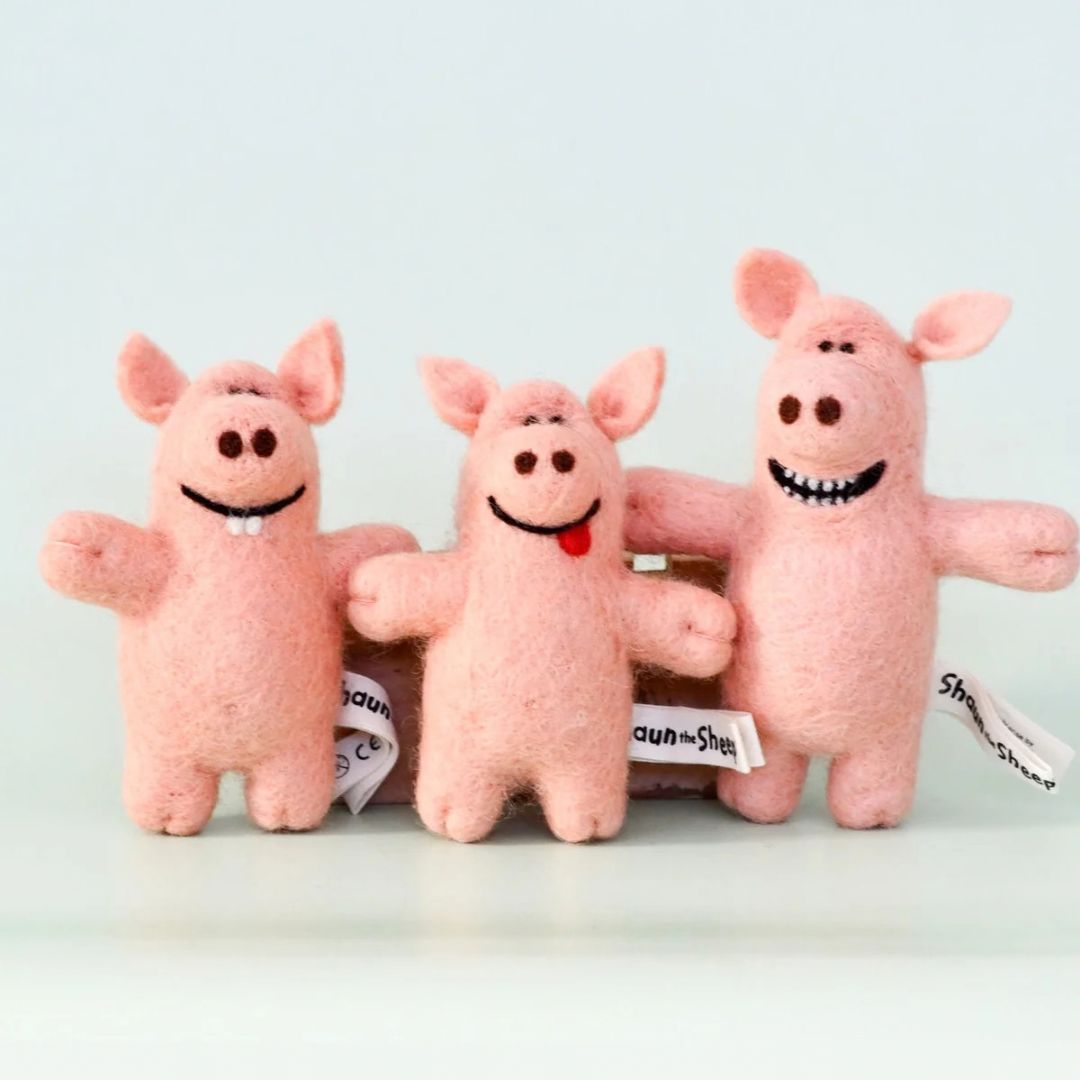 Tara Treasures Shaun The Sheep - Naughty Pigs (Set of 3)