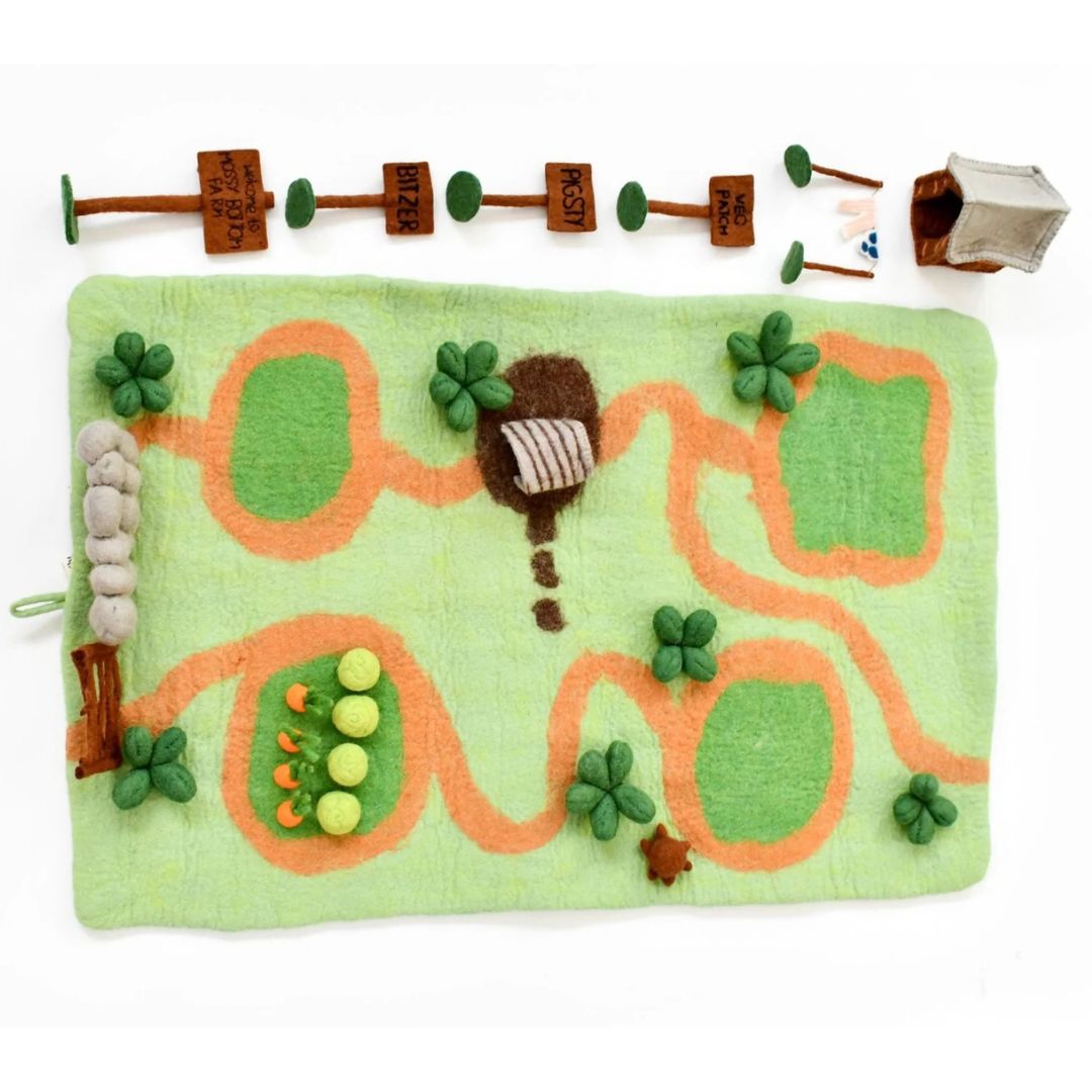 Tara Treasures Large Shaun The Sheep - Mossy Bottom Farm Play Mat