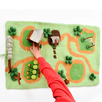 Tara Treasures Large Shaun The Sheep - Mossy Bottom Farm Play Mat