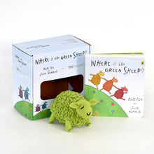 Load image into Gallery viewer, Tara Treasures Where Is The Green Sheep? Toy and Book Set
