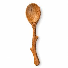 Load image into Gallery viewer, Wooden Hand-Carved Twiggy Mini Twig Spoon
