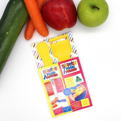 Original Kiddies Food Kutter & Safety Peeler Twin Pack