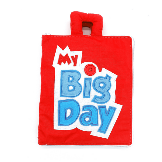 Curious Columbus Fabric Activity Book: My Big Day (Red)