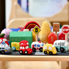 Load image into Gallery viewer, Tara Treasures Felt Police Vehicle Toy
