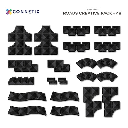 Connetix 48pc Creative Roads Pack