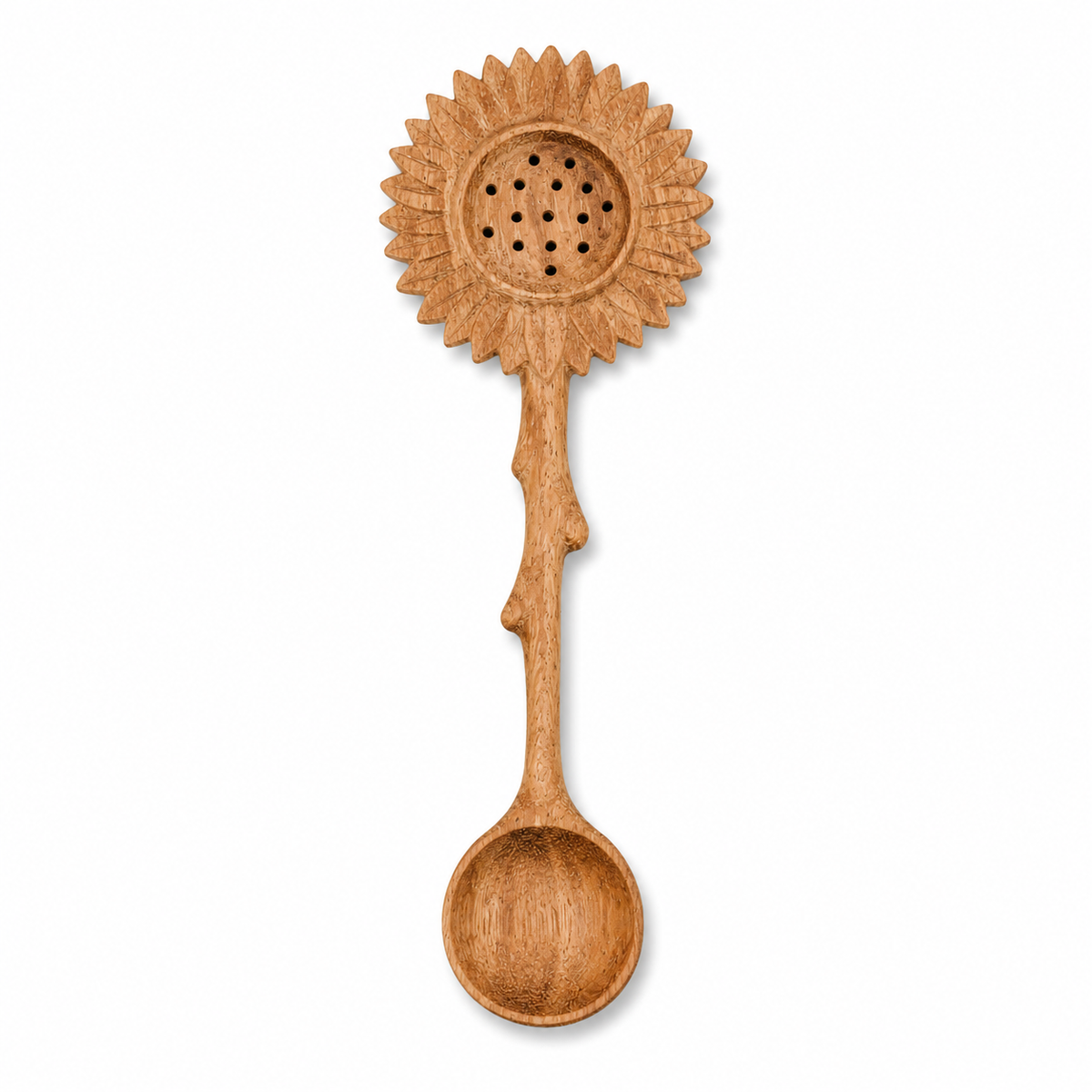 Wooden Sunflower Duo Spoon