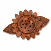 Load image into Gallery viewer, Wooden Hand-Crafted Daisy Strainer
