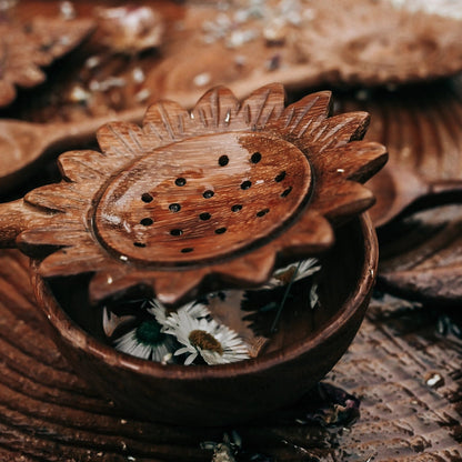 Wooden Hand-Crafted Treasure Bowl