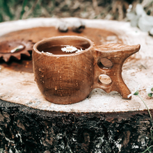 Load image into Gallery viewer, Wooden Hand-Crafted Leaf Cup
