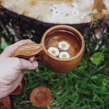 Load image into Gallery viewer, Wooden Hand-Crafted Leaf Cup
