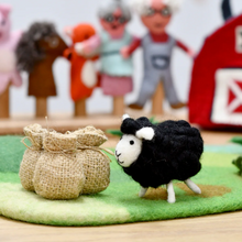 Load image into Gallery viewer, Tara Treasures Felt Baa Baa Black Sheep Toy
