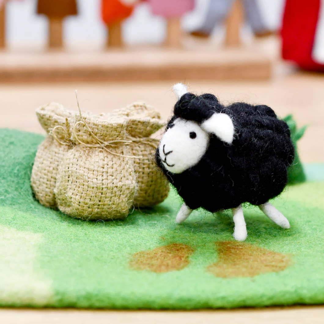 Tara Treasures Felt Baa Baa Black Sheep Toy