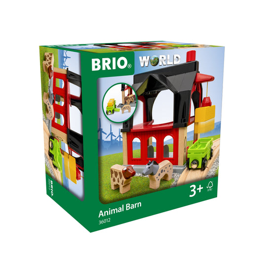 BRIO 6pc Animal Barn Set