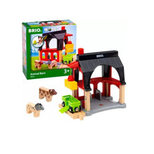 Load image into Gallery viewer, BRIO Animal Barn 6 pieces
