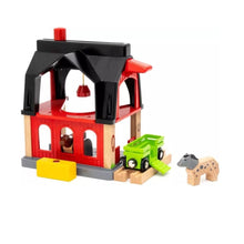 Load image into Gallery viewer, BRIO Animal Barn 6 pieces
