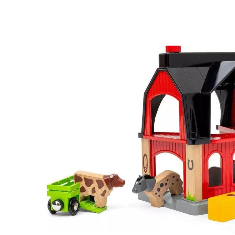BRIO 6pc Animal Barn Set