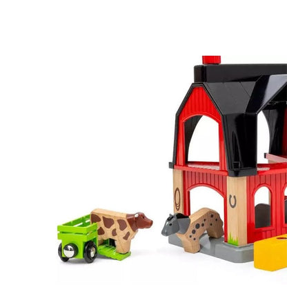 BRIO 6pc Animal Barn Set
