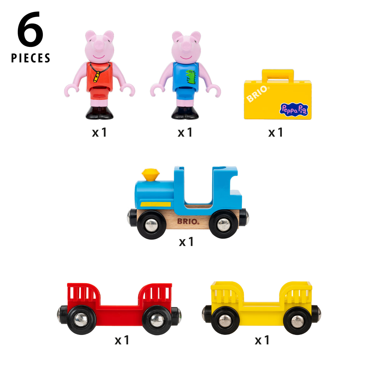 BRIO 6pc Peppa Pig Train