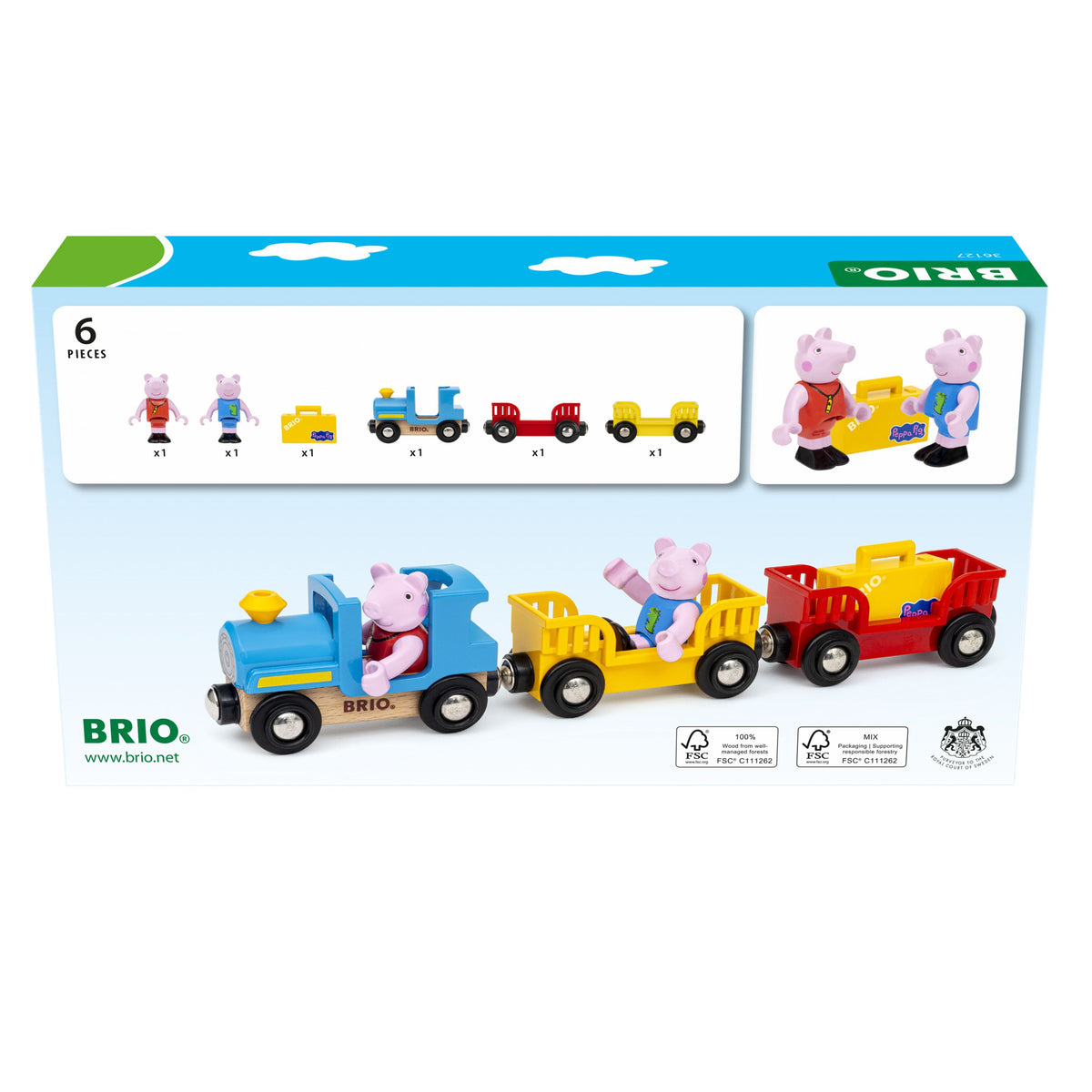 BRIO 6pc Peppa Pig Train
