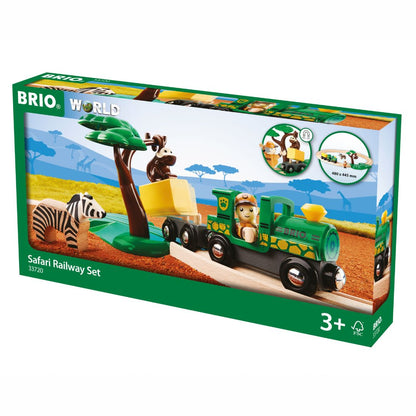 BRIO 17pc Safari Railway Set