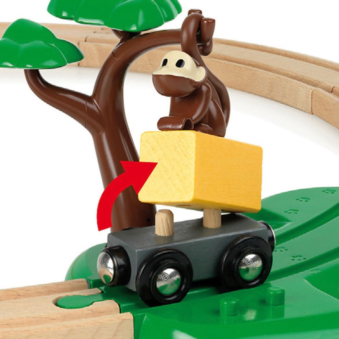 BRIO 17pc Safari Railway Set