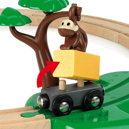 BRIO 17pc Safari Railway Set