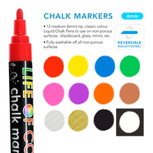 Load image into Gallery viewer, Life of Colour Liquid Chalk Markers (6mm Tip)
