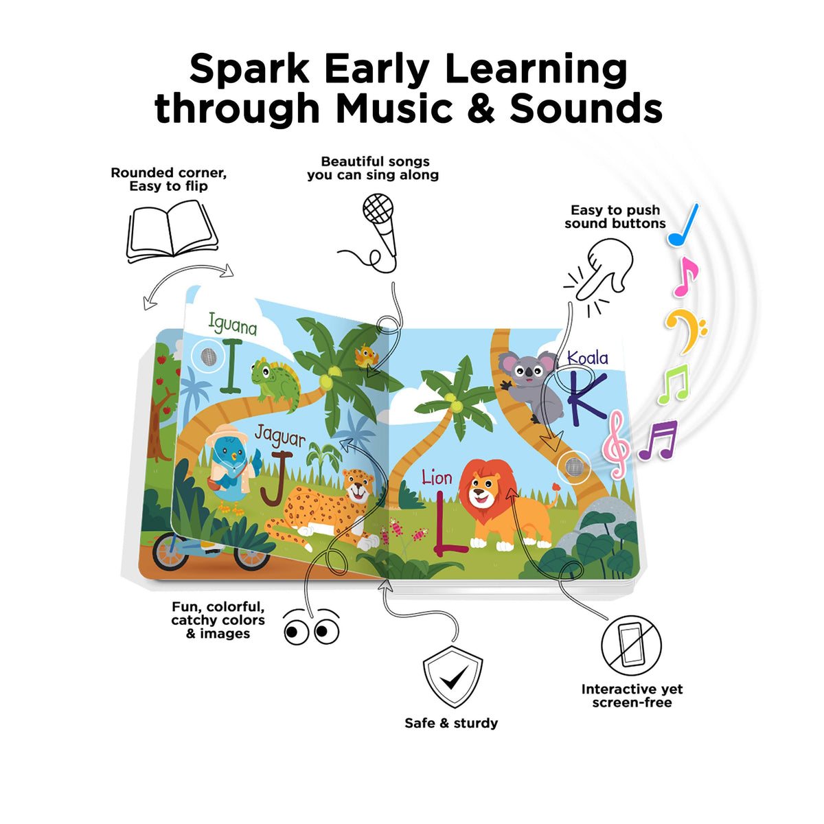 Ditty Bird Fun Alphabet Board Book (Rechargeable)