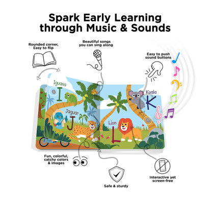 Ditty Bird Fun Alphabet Board Book (Rechargeable)