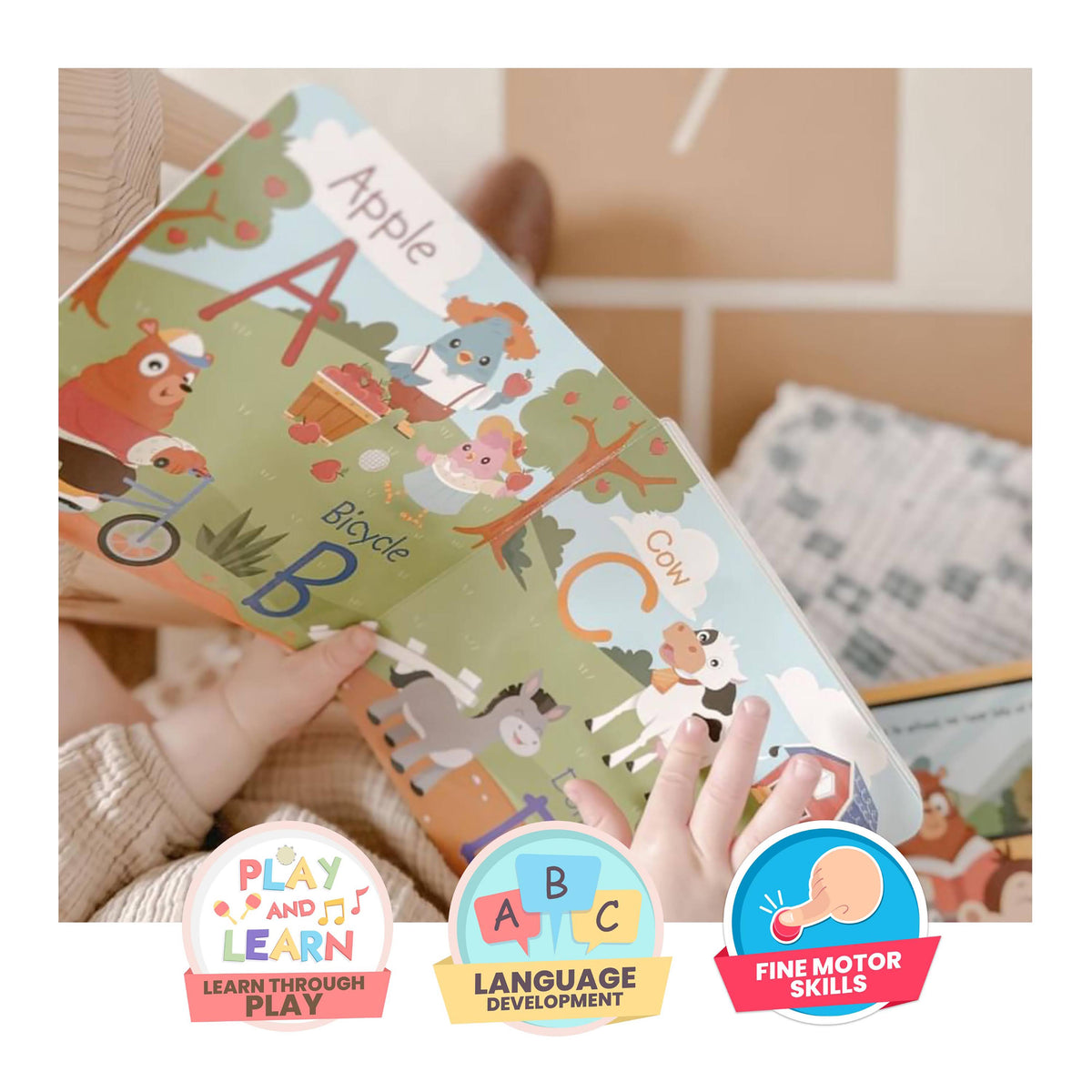 Ditty Bird Fun Alphabet Board Book (Rechargeable)