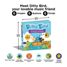 Load image into Gallery viewer, Ditty Bird Nursery Rhymes Board Book (Rechargeable)
