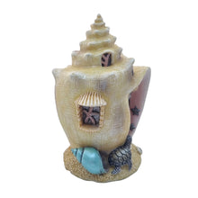 Load image into Gallery viewer, Mermaid Garden Conch Shell House with Turtle
