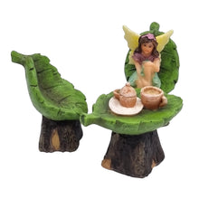 Load image into Gallery viewer, Fairy Garden Leaf Furniture Set
