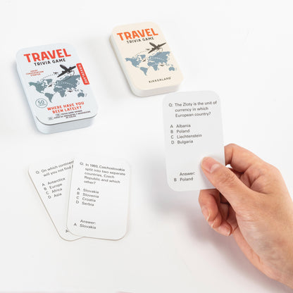 Kikkerland Travel Trivia Tin ** FINAL SALE **