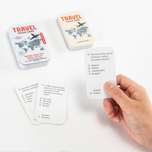 Load image into Gallery viewer, Kikkerland Travel Trivia Tin
